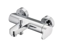 Clearance pianura Badewannen-Einhebelmischer Aora Aufputz mit Brauseanschluss in Chrom