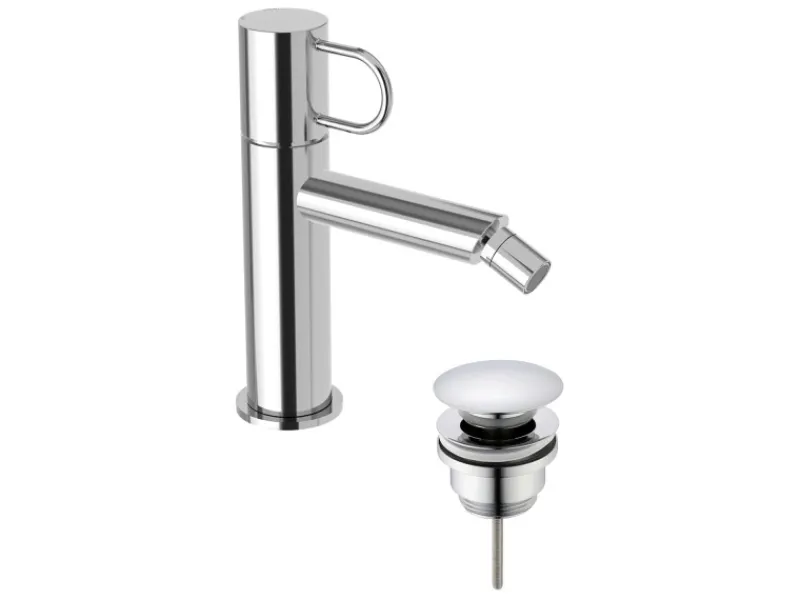pianura Einhebelmischer<Bidet-Einhebelmischer Stella 5L mit Pop Up Ablaufventil in Chrom