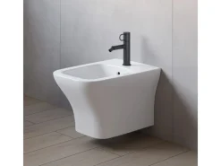 Hot pianura Bidet-Einhebelmischer Stella 5L ohne Ablaufgarnitur in Schwarz Matt