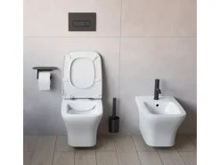 Hot pianura Bidet-Einhebelmischer Stella 5L ohne Ablaufgarnitur in Schwarz Matt