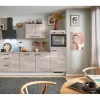Online Pino Küchenzeile 280 cm Beton Perlgrau Anschlag rechts 1 Geräteschrank