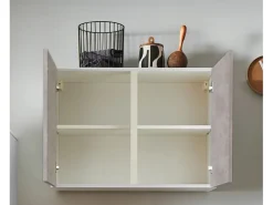 Online Pino Küchenzeile 280 cm Beton Perlgrau Anschlag rechts 1 Geräteschrank