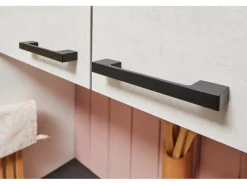 Hot Pino Küchenzeile 180 cm Beton Weißgrau Anschlag rechts 1 Geräteschrank