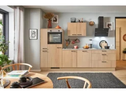 Hot Pino Küchenzeile 290 cm Eiche Aviva Anschlag links 1 Geräte-. 1 Seitenschrank