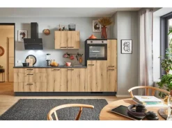 Online Pino Küchenzeile 280 cm Evoke Eiche Anschlag rechts 1 Geräte-. 1 Seitenschrank