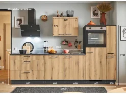 Online Pino Küchenzeile 280 cm Evoke Eiche Anschlag rechts 1 Geräte-. 1 Seitenschrank