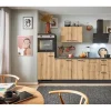 Pino Küchenzeile 270 cm Evoke Eiche Anschlag links 1 Geräteschrank< Kochfelder