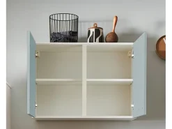 Clearance Pino Küchenzeile 310 cm Fjordgrün Anschlag links 2 Geräteschränke