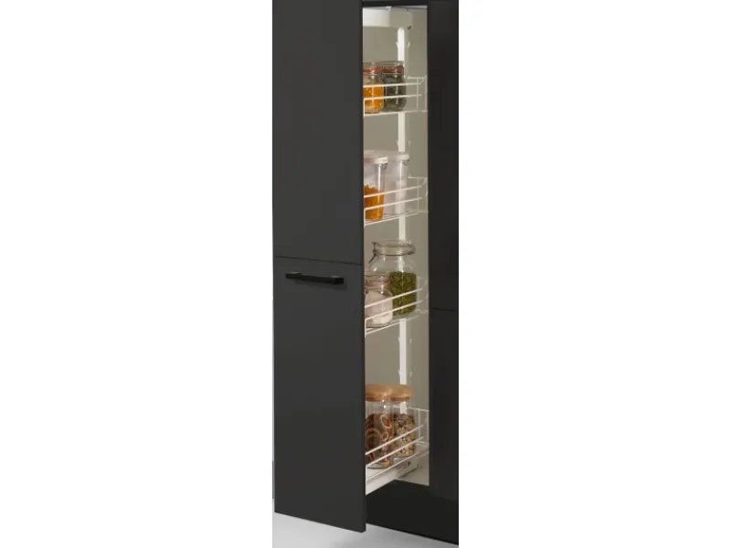 Sale Pino Küchenzeile 310 cm Grafit Anschlag links 2 Geräteschränke