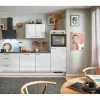 Online Pino Küchenzeile 250 cm Lichtgrau Hochglanz Anschlag rechts 1 Geräteschrank