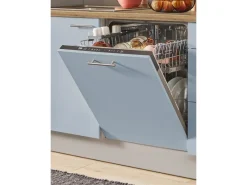 Discount Pino Küchenzeile 270 cm Pastellblau Anschlag rechts 1 Geräteschrank