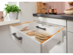 Online Pino Küchenzeile 180 cm Pastellblau Anschlag links 1 Geräteschrank