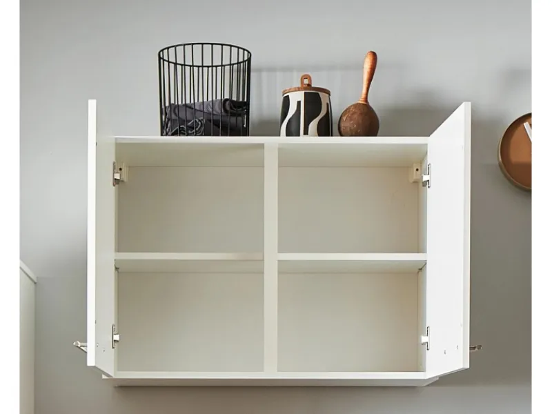 Pino Kühlschränke<Küchenzeile 280 cm Weiß Anschlag rechts 1 Geräte-. 1 Seitenschrank