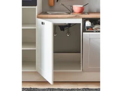 New Pino Küchenzeile 270 cm Weiß matt Anschlag links 1 Geräteschrank