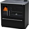 Clearance Plamen Küchenofen Holzherd 850 Glas Schwarz Rechte Version und 8 kW