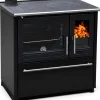 Plamen Küchenofen Holzherd 850 Glas Schwarz Linke Version und 8 kW< Herde