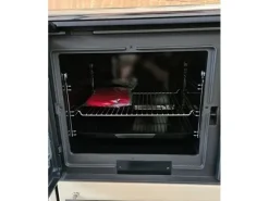 Plamen Küchenofen Holzherd 850 Glas Schwarz Linke Version und 8 kW< Herde