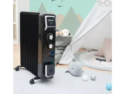 PowOn Ölradiator 1000-2500 Watt 11 Rippen mit Wäschetrockner & Luftbefeuchter< Wäschetrockner