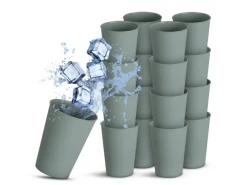 Best ProHome Becher Kunststoff Grün 0,2 Liter 16er Pack