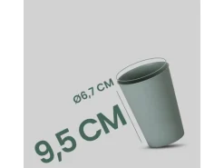 Best ProHome Becher Kunststoff Grün 0,2 Liter 16er Pack