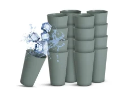 ProHome Becher Kunststoff Grün 0,4 Liter 16er Pack< Geschirr