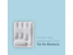 ProHome Besteckkasten 33,5 x 26 x 4,5 cm Weiß< Besteckkästen