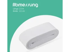 Online ProHome Gummiband 2,5 m x 3,5 cm Weiß