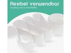 ProHome Gummiband 2,5 m x 2,0 cm Weiß< Küchenhelfer