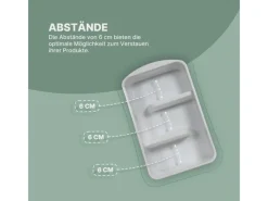 ProHome Küchen-Ordnungssysteme|Küchenhelfer<Küchenorganizer Gewürze & Tüten Weiß 1er Pack