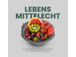 ProHome Geschirr<Kunststoff Schüssel BPA Frei 1,55 x 6 cm Grau 2er Pack