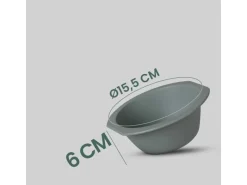 Clearance ProHome Kunststoff Schüssel BPA Frei 1,55 x 6 cm Grün 2er Pack