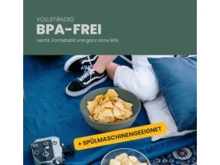 ProHome Geschirr<Kunststoff Schüssel BPA Frei 255 x 10 cm Grün