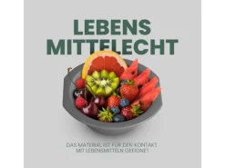 ProHome Geschirr<Kunststoff Schüssel BPA Frei 1,55 x 6 cm Grau 8er Pack