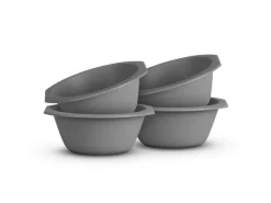 Clearance ProHome Kunststoff Schüssel BPA Frei 1,55 x 6 cm Grau 4er Pack