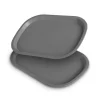 ProHome Geschirr<Kunststoff Tablett BPA Frei 377 x 277 cm Grau 2er Pack
