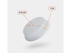 Clearance ProHome Mikrowellenabdeckhaube Transparent 26 x 7 cm 2er Set