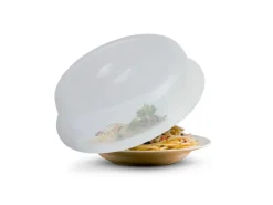 ProHome Geschirr<Mikrowellenabdeckhaube Transparent 26 x 7 cm
