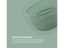 ProHome Pfannen<Salatschleuder 2,7 Liter Ø20 cm Grün