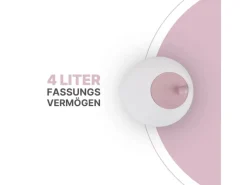 ProHome Pfannen|Vorratsbehälter<Salatschleuder 4 Liter Ø25 cm Rosa