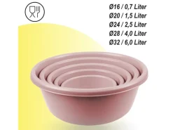 Online ProHome Schüssel 5er Set Rosa