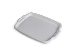 ProHome Serviertablett Weiß 45 x 33 x 3 cm< Pfannen