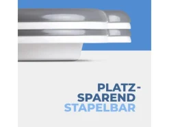 ProHome Serviertablett Weiß 45 x 33 x 3 cm< Pfannen