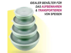 ProHome Vorratsdosen 4er Set Rund Grün< Vorratsdosen|Vorratsbehälter