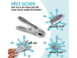 ProHome Wäscheklammern Anthrazit Grün 40er Pack< Wäschetrockner