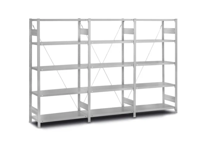 Sale PROREGAL Edelstahlregal Stecksystem T-Profil HxBxT 250 x 100 x 80 cm 6 Ebenen Fachlast 200 kg Edelstahl Fachbodenregal