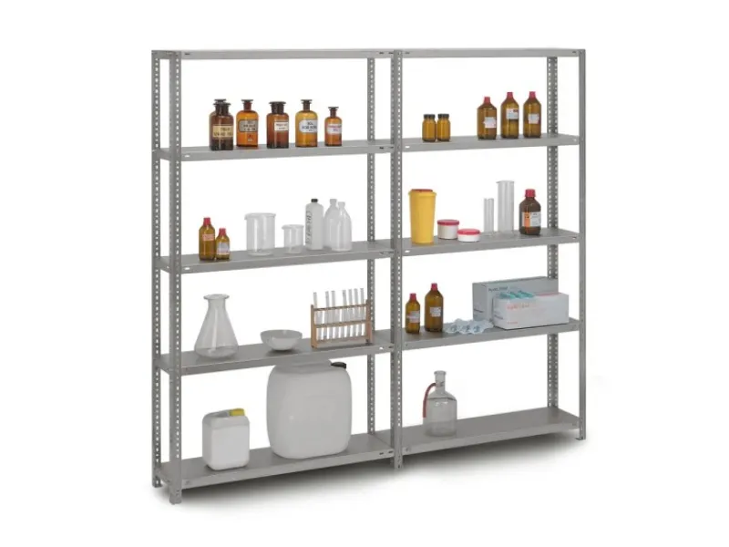 Online PROREGAL Edelstahlregal Schraubsystem HxBxT 200 x 100 x 60 cm 5 Ebenen Fachlast 200 kg Edelstahl Fachbodenregal