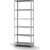 PROREGAL Küchenregale<Edelstahlregal Schraubsystem HxBxT 250 x 100 x 40 cm 6 Ebenen Fachlast 200 kg Edelstahl Fachbodenregal