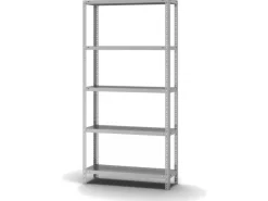 Best PROREGAL Edelstahlregal Schraubsystem HxBxT 200 x 100 x 30 cm 5 Ebenen Fachlast 200 kg Edelstahl Fachbodenregal