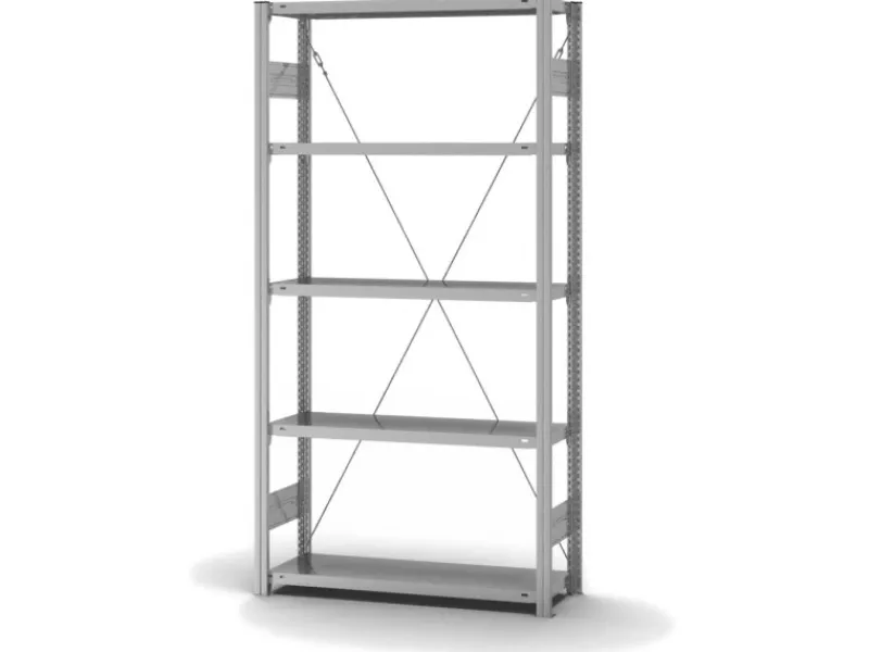 Sale PROREGAL Edelstahlregal Stecksystem T-Profil HxBxT 200 x 100 x 30 cm 5 Ebenen Fachlast 200 kg Edelstahl Fachbodenregal
