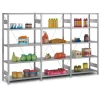 Hot PROREGAL Edelstahlregal Stecksystem T-Profil HxBxT 175 x 100 x 80 cm 4 Ebenen Geschlitzter Fachboden Fachlast 150 kg Edelstahl Fachbodenregal